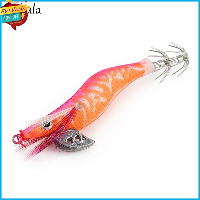 Set 4 Mồi Câu Cá Giả Hình Con Tôm 3D 8.5cm 4.3g