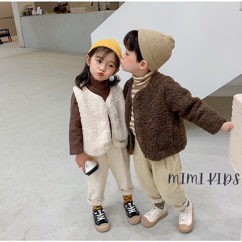 Áo khoác lông cừu cao cấp cho bé Mimi Kids AK01