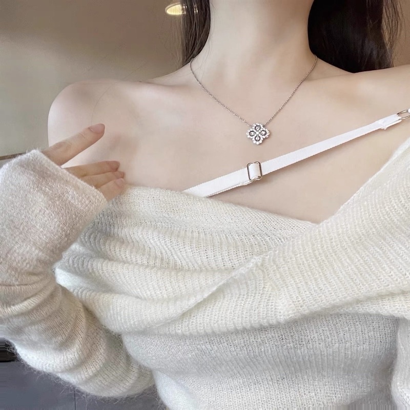 ÁO LEN MỎNG TRỄ VAI XOẮN NƠ CÁCH ĐIỆU PHONG CÁCH HÀN QUỐC
