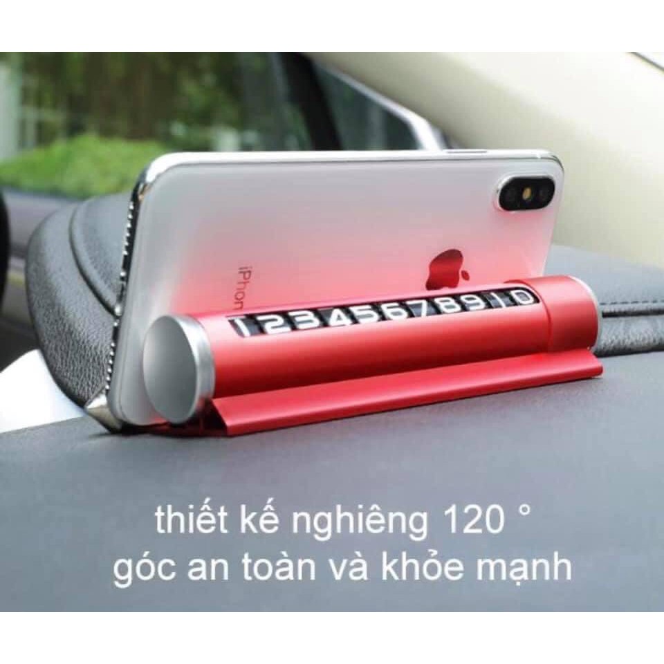 [Rẻ Vô Địch] Bảng ghi số điện thoại, thẻ đỗ xe hiển thị số điện thoại gắn Taplo xe hơi