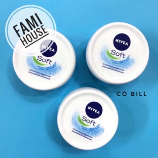 [Có bill] KEM DƯỠNG DA NIVEA SOFT 200ml - Hàng Đức