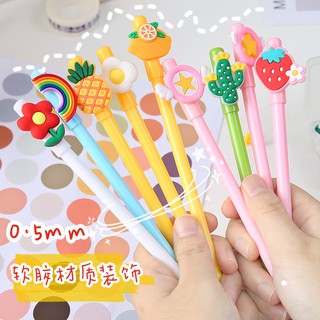 (Butgiasi) Bút Nước Kèm Hình Huy Hiệu Mềm Cute - Giá Sỉ Rẻ Nhất