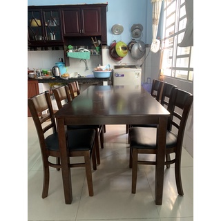 Set Bàn Ăn 6 Ghế Mostar (Tự Nhiên)