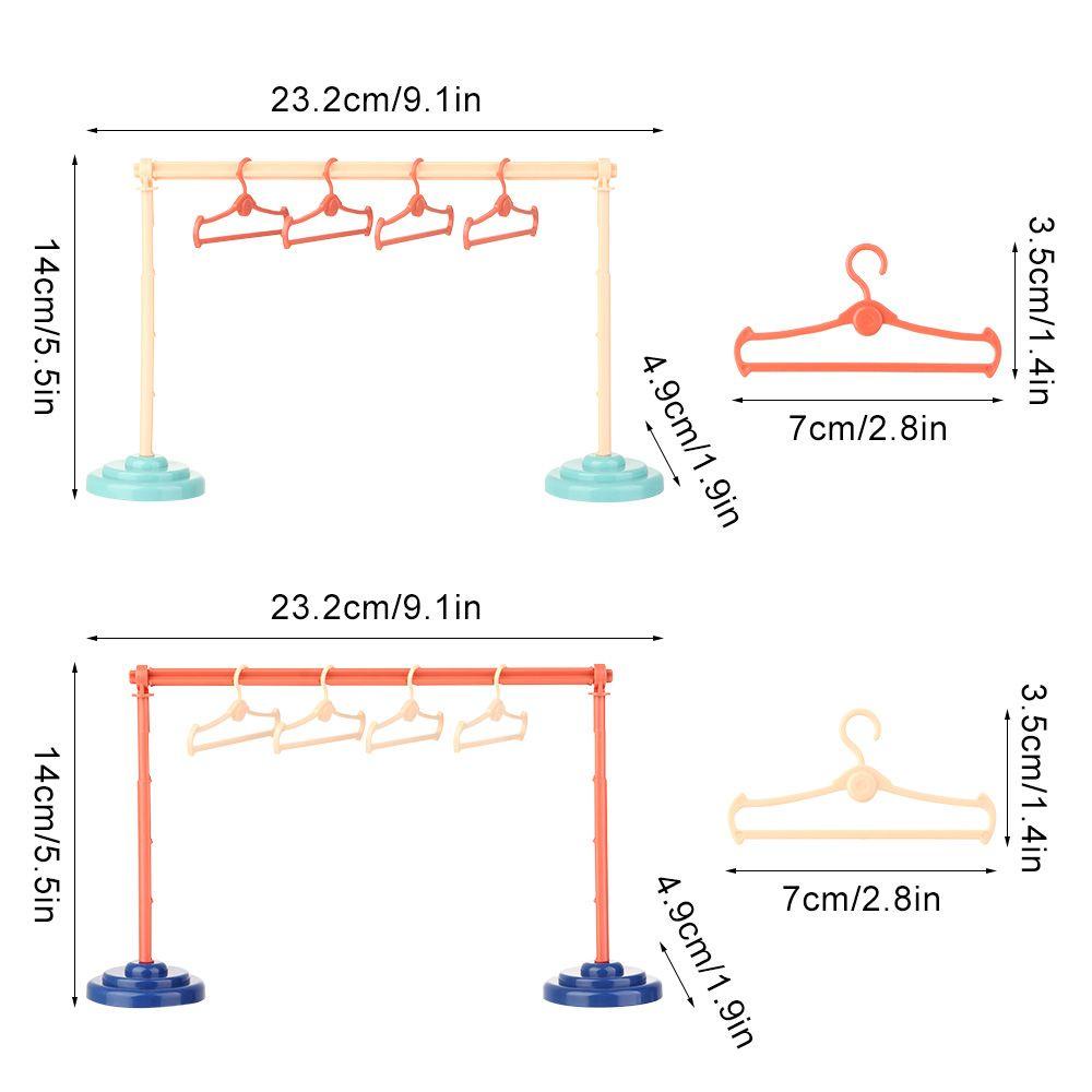 Móc Treo Quần Áo Đồ Chơi Búp Bê 1/6 1/8 1/12 Dễ Thương