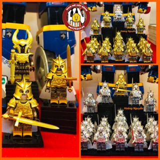 [Mã TOY5 giảm 10% đơn 50K] Đồ chơi xếp hình – Koruit 1001 + 1019 – Lính gondor giáp vàng + bạc – Hàng đẹp !