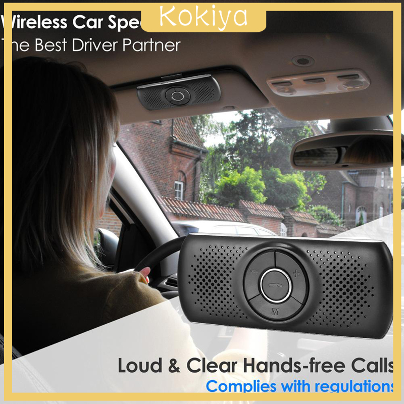 [KOKIYA]Portable Loud Speakerphone Wireless Multifunction Car Speaker for Sun Visor