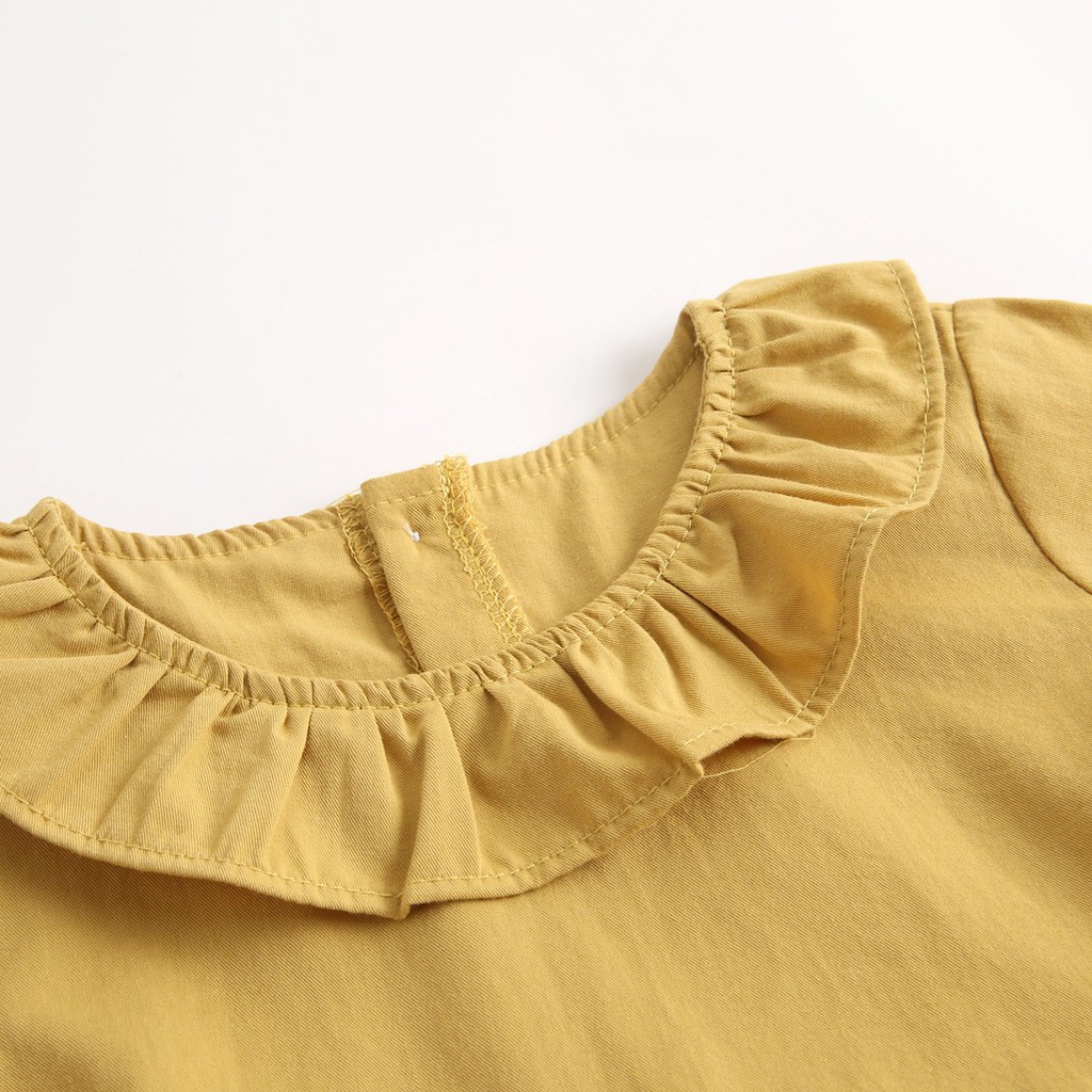 Đồ liền thân tay dài Sanlutoz chất liệu cotton thời trang cho bé gái