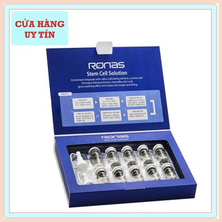Hộp 10 lọ tế bào gốc ronas, tế bào gốc giảm thâm nám tàn nhang mờ sẹo trẻ hóa da