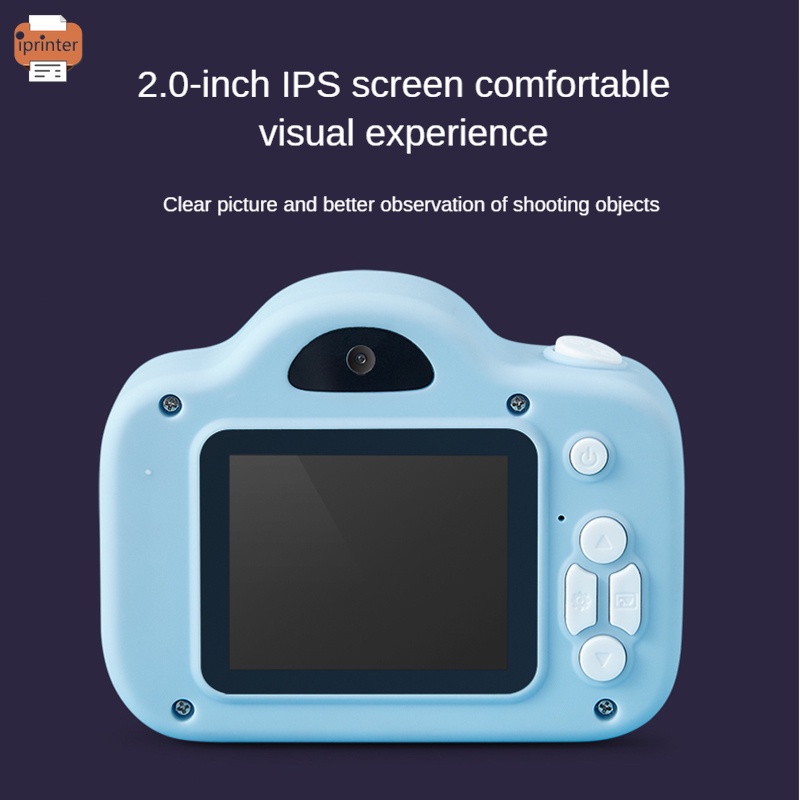 Máy Ảnh Mini Hai Camera Trước Và Sau Phong Cách Mới Dễ Thương Cho Trẻ Em