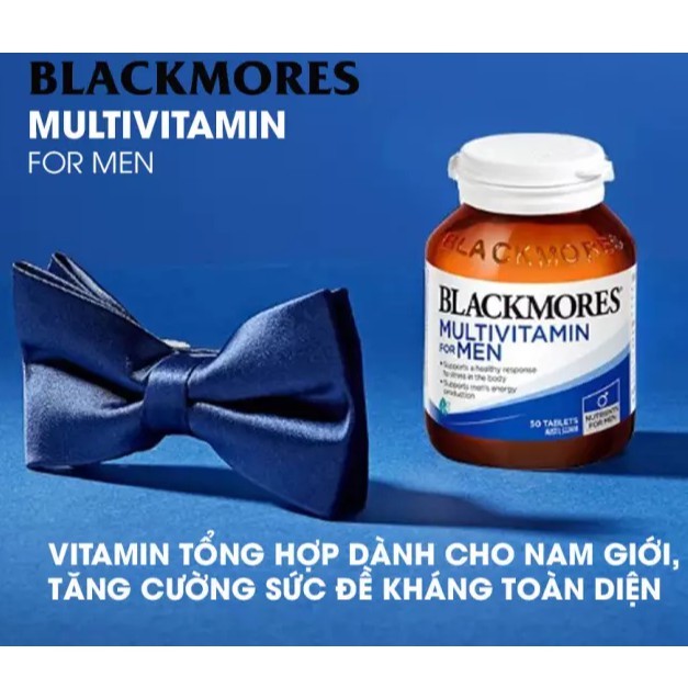 [Hàng chuẩn Úc] Vitamin tổng hợp cho Nam/đàn ông - Blackmores Multivitamin for Men DATE 2023 | BigBuy360 - bigbuy360.vn