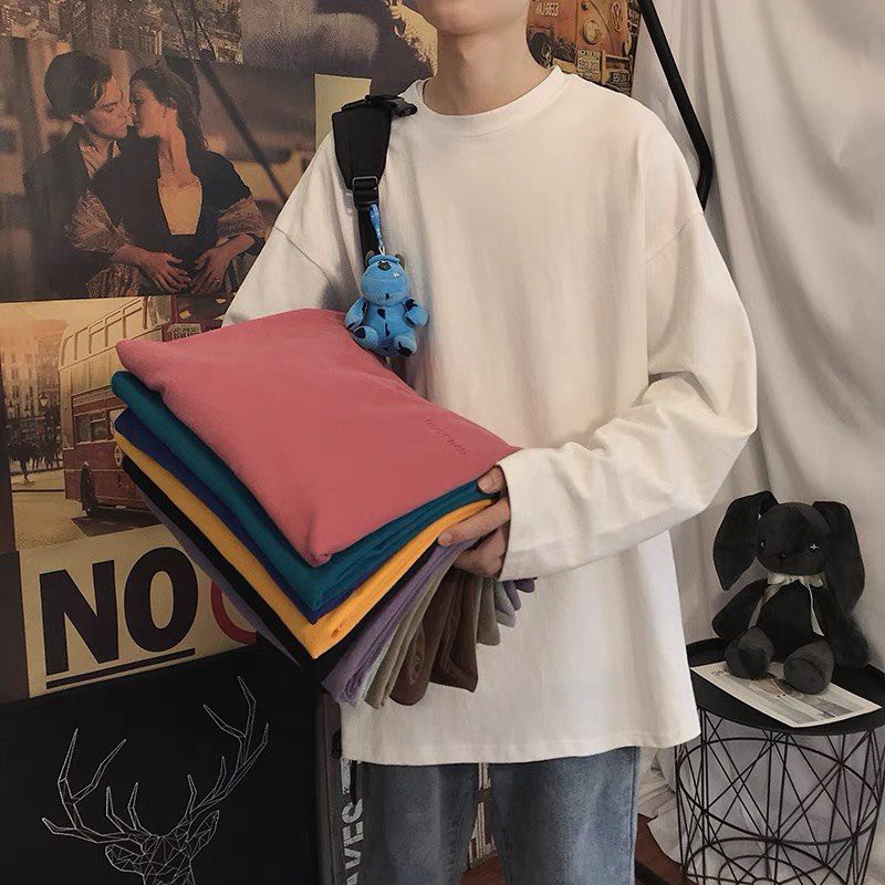 Áo Thun Trơn Tay Lỡ, Áo Phông Trơn - Form Rộng - 100% Cotton - Nam, Nữ Unise - Hàng nhập khẩu