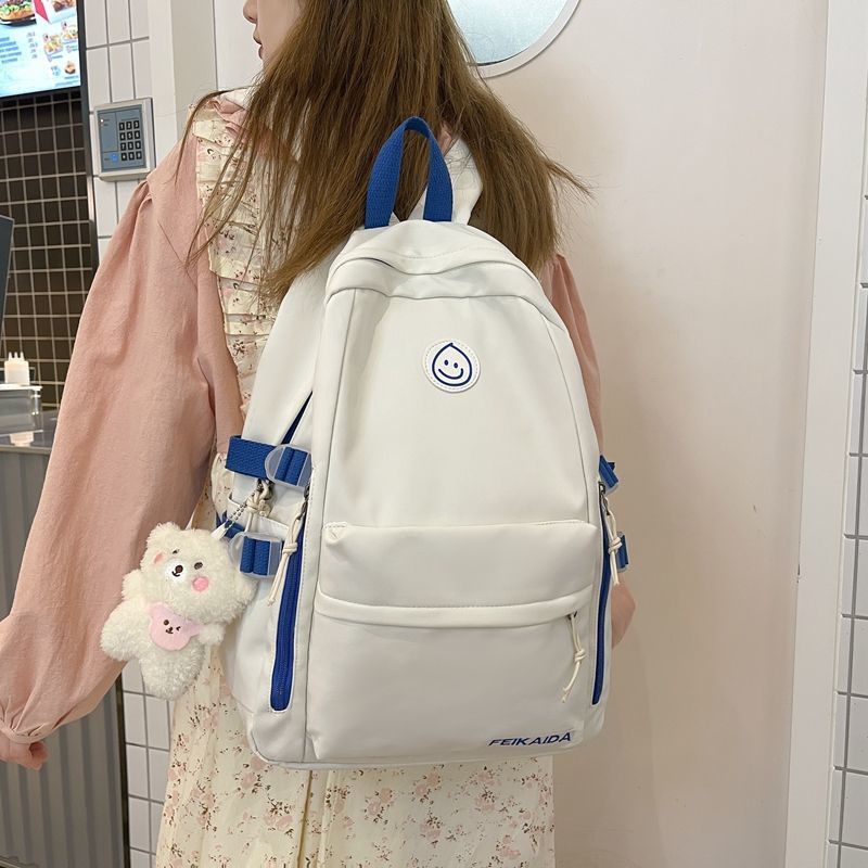 Ba Lô Đi Học Phong Cách Harajuku Hàn Quốc Đơn Giản Sức Chứa Lớn Đa Năng Cho Nữ Sinh Trung Học