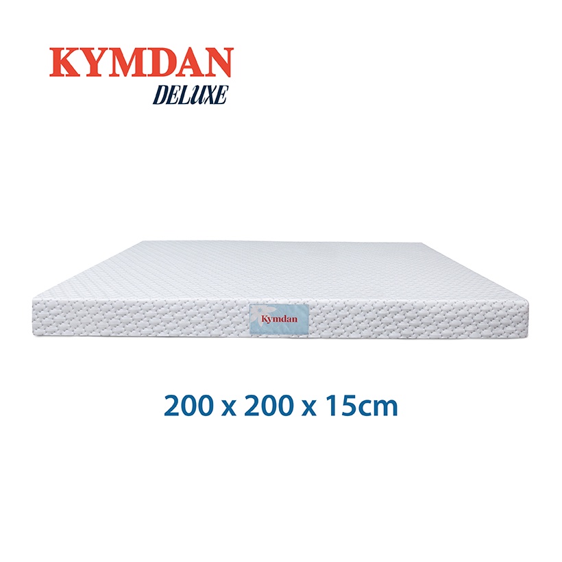 Nệm cao su thiên nhiên Kymdan Deluxe 200 x 200 x 15cm SFM