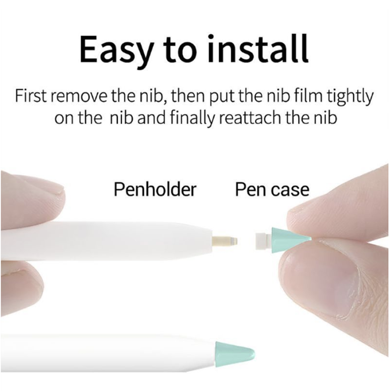 Bộ 8 đầu bọc bảo vệ ngòi bút cảm ứng Apple Pencil 1/2 bằng chất liệu silicon | BigBuy360 - bigbuy360.vn