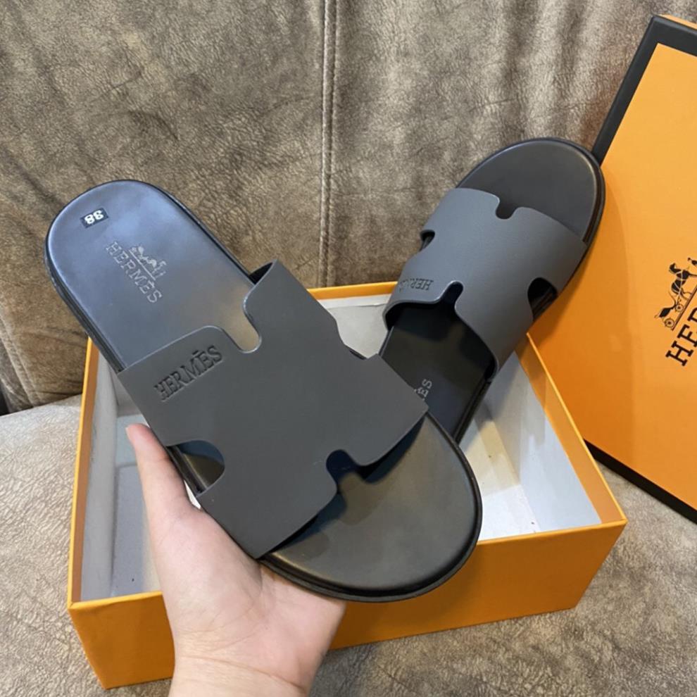 Dép Hm Nam Hàng Cao Cấp . Dép Quai Ngang Hm Da Sịn Đế Cao Su Chống Trơn Trợt - DT STORE MENWEAR