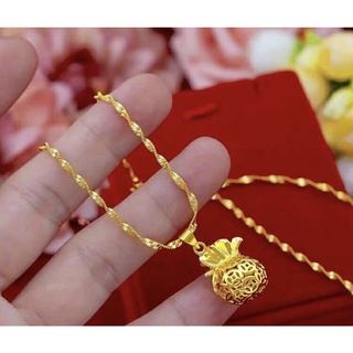 Dây Chuyền Nữ, Vòng Cổ Mặt Trái Tim Xi Mạ Vàng Non 24k - BH 2 năm