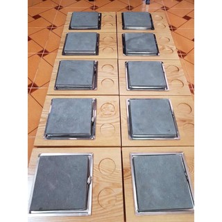 đá nướng thit kèm lót gỗ có gờ