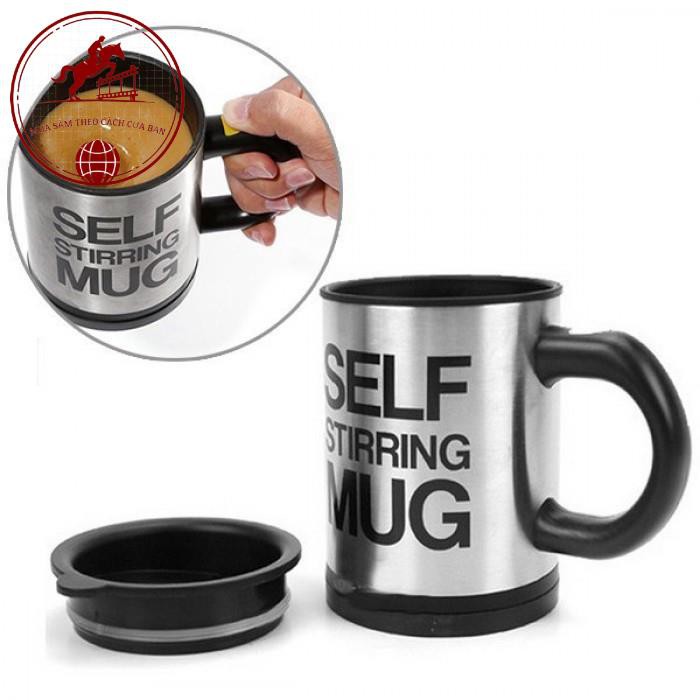 Cốc Pha Cafe, Cốc Cafe Tự Khuấy Thông Minh Self Stirring Mug Dùng Pin Tiểu Tiện Dụng