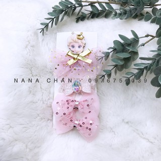 [I020] Set cặp tóc công chúa elsa cho bé