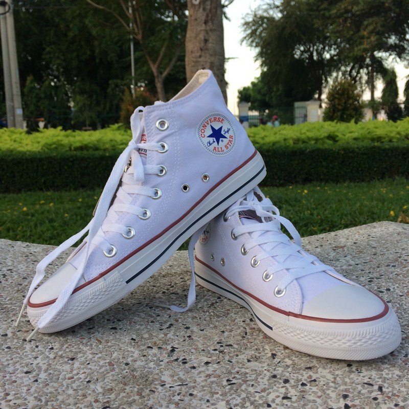 Giày CV Classic Cổ Cao Nữ Trắng