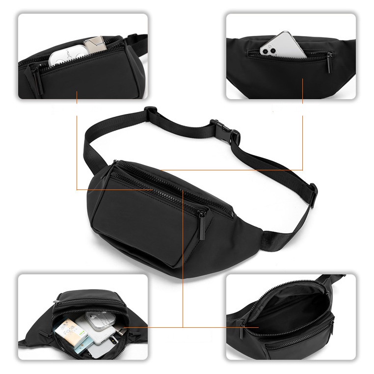 Túi đeo chéo ngực chống thấm nước thiết kế mới thời trang dành cho nam