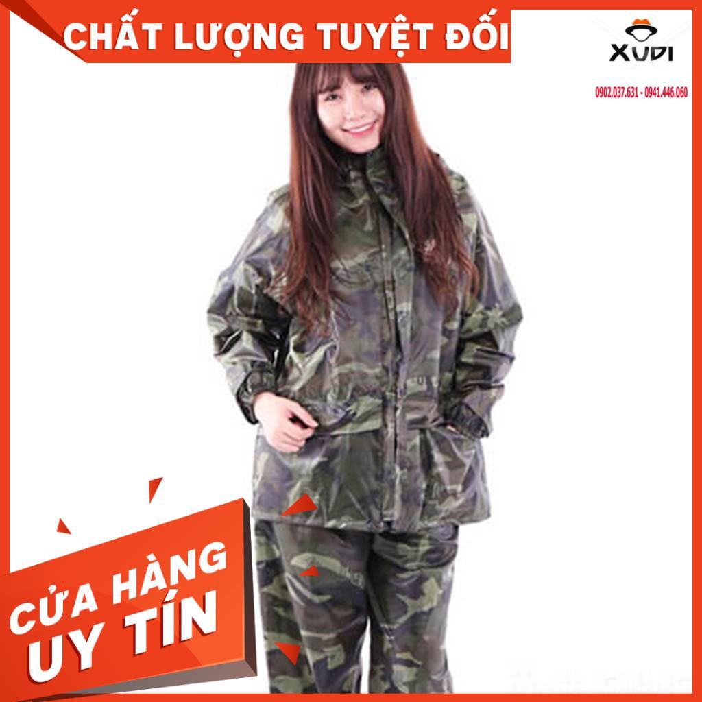 Bộ Áo Mưa Vải Dù Cao Cấp 2 Lớp Size XXL Chống Thấm