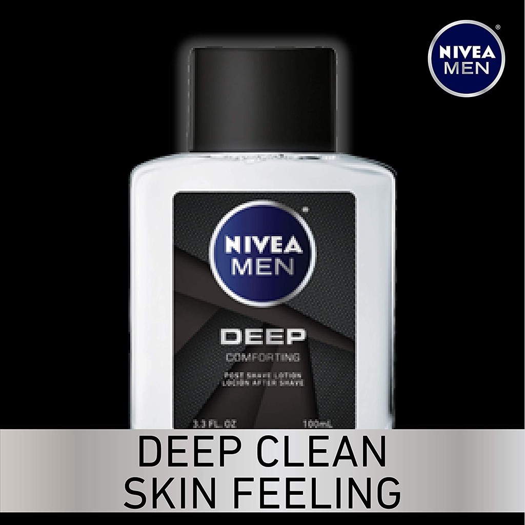 Dưỡng thể dùng sau khi cạo râu cho nam NIVEA Men DEEP Comfort Post Shave Lotion 100ml (Mỹ)