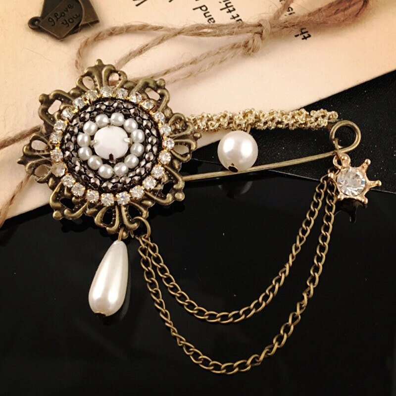 Ghim cài áo hình bông hoa sang trọng dành cho nữ