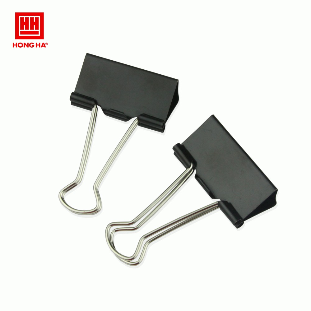 Kẹp giấy đen Hồng Hà 41mm 6636 (hộp 12 chiếc)