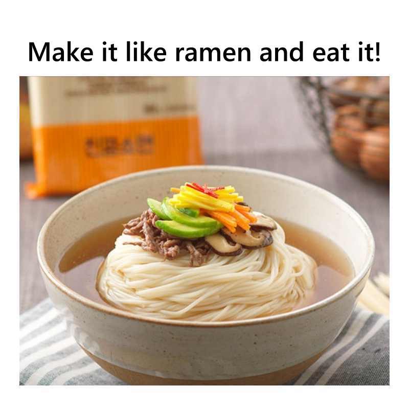 Mì sợi kiều mạch hàn quốc làm mì lạnh, mì trộn SEMPIO Spicy Cold Buckwheat Noodles, Bibim Mak-guksu