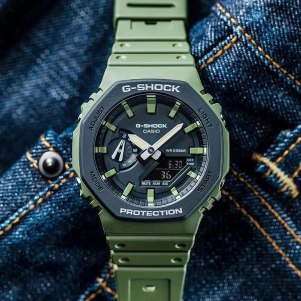 Đồng Hồ Casio Nam Dây Nhựa GSHOCK GA-2110SU-3A Chính Hãng