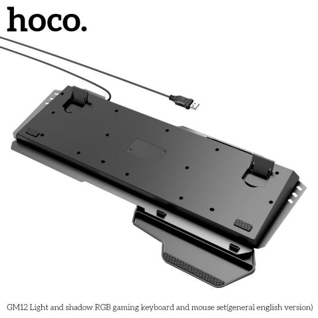 Bộ Bàn Phím Và Chuột Gaming Hoco GM11 / GM12 / GM13 Chơi Game Có Dây - Có Đèn Nền LED RGB Tùy Chỉnh Chế Độ Đèn