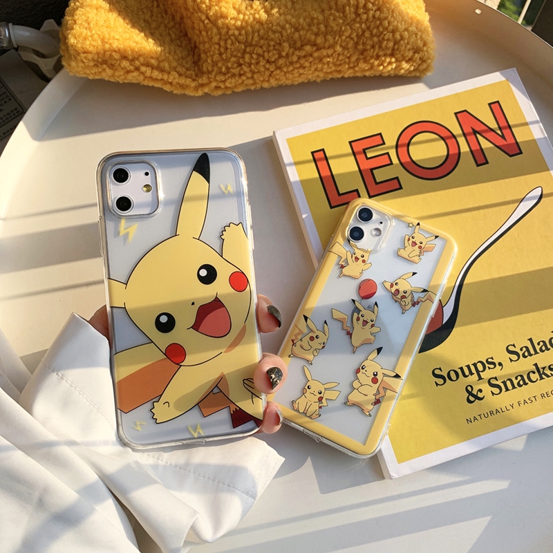 Ốp lưng iphone Ốp điện thoại hình Pikachu dễ thương cho iPhone 6 6plus 7 8plus X XS XR XSMAX 11 11ProMax/13/13PRO/13PROMAX/13MINi/14pro/14proPRO/14proPROMAX/14proMINI Dinuo case