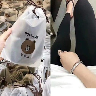 Quần Legging túi gấu Brown SIÊU HOT (Ảnh Thật)