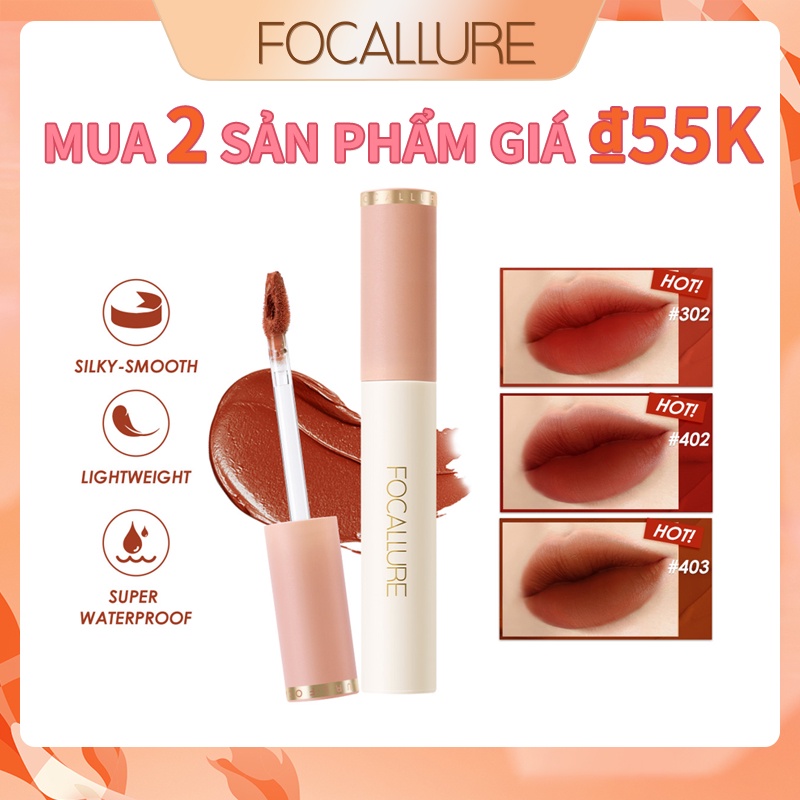 Son Môi Focallure Chất Kem Mịn Mượt Như Nhung Chống Thấm Nước