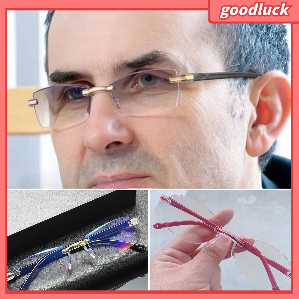 Kính Đọc Sách Không Gọng Chống Trầy Xước Dành Cho Nam Nữ