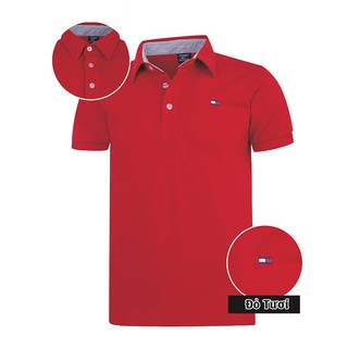 Áo thun cổ sơ mi T/M Màu Đỏ Tươi