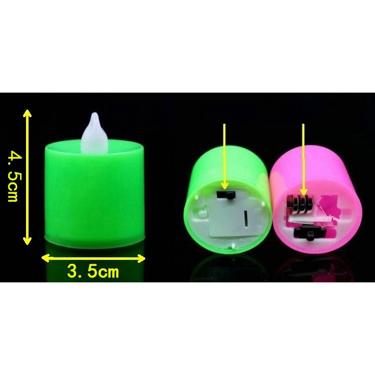 Đèn Led nhỏ nhiều màu - đèn LED NẾN  trang trí không gian lãng mạn hoặc cho vào đèn lồng