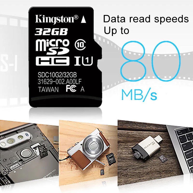 Thẻ Nhớ MicroSDHC 32GB Kingston Class10 80mb/s ( Hàng FPT Phân phối )