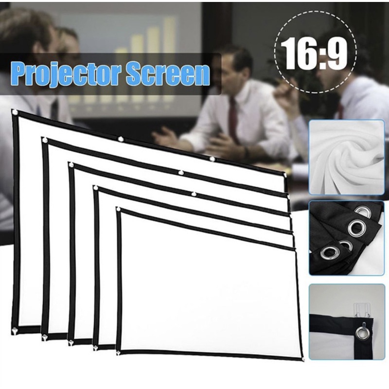 Màn chiếu treo tường 16:9 60-100inch