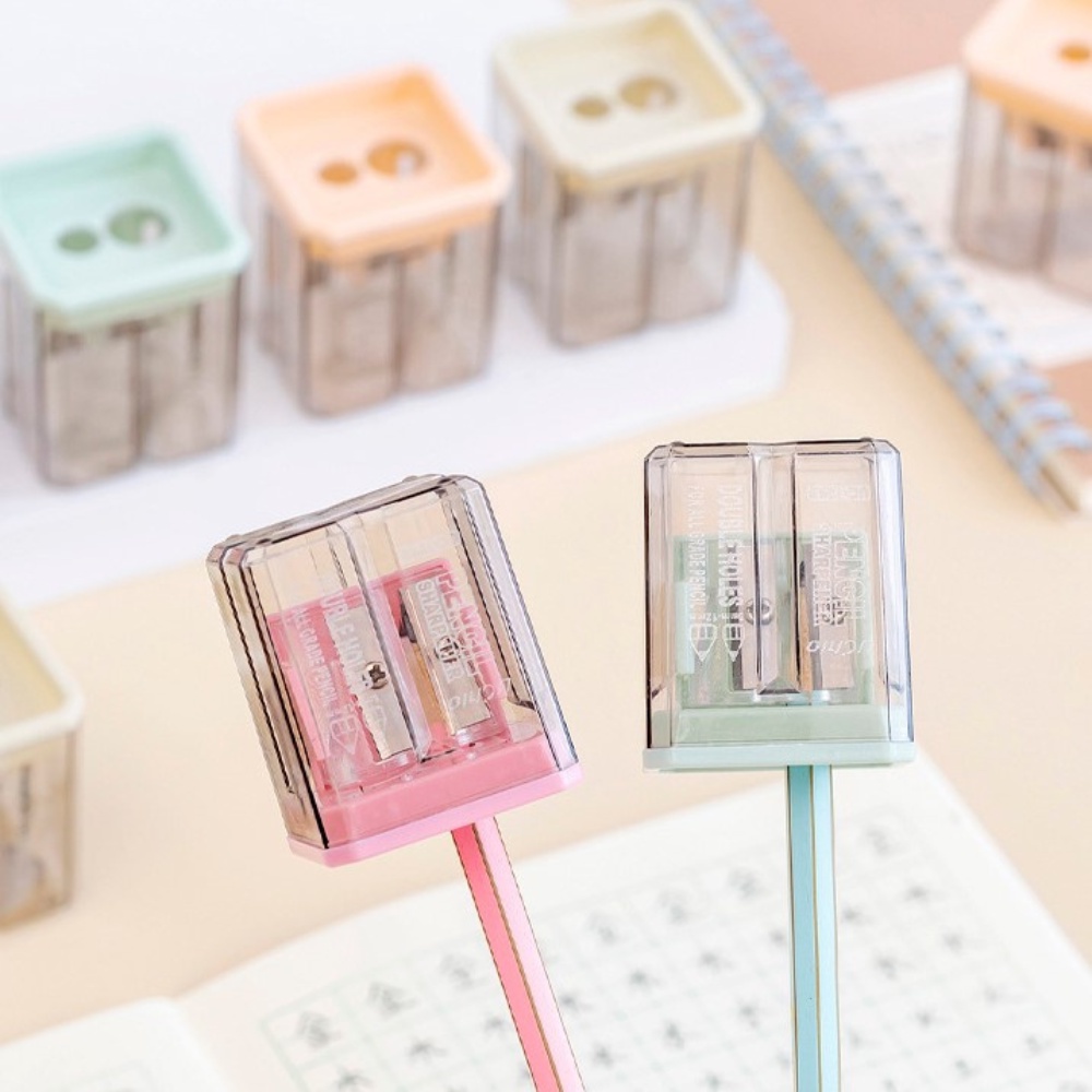 Gọt bút chì mẫu Trong suốt Pison dễ thương có thể tháo rời, chuốt chì cao cấp - 1 cái