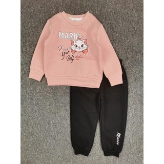 bộ nỉ bông bé gái H M tqxk