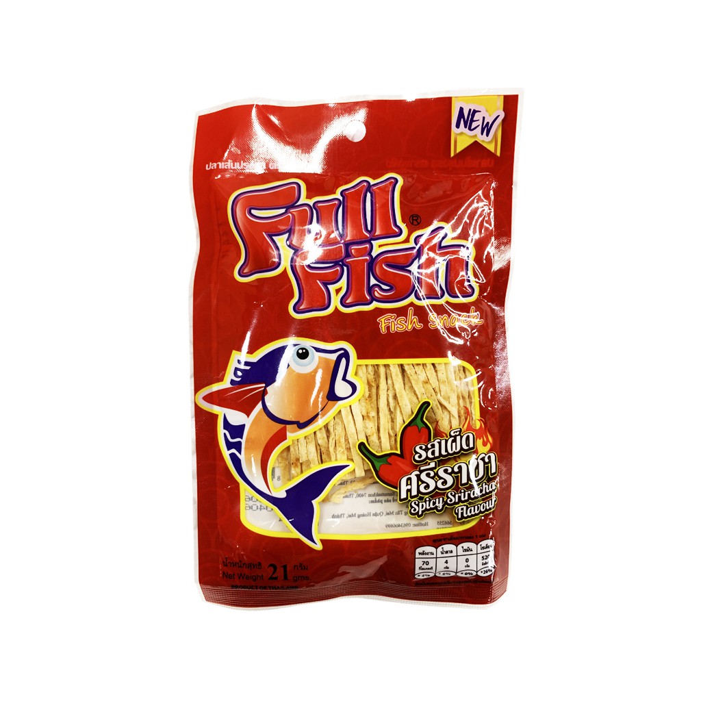 Snack Full Fish vị cay Siracha gói 21g