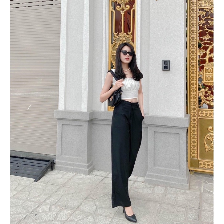 Quần ống suông nữ lưng cao Basic Pants Reverclothings