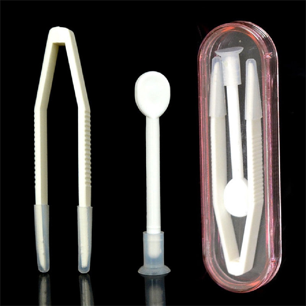 [Hàng mới về] Set dụng cụ nhíp đầu mềm dùng lấy và tháo kính áp tròng