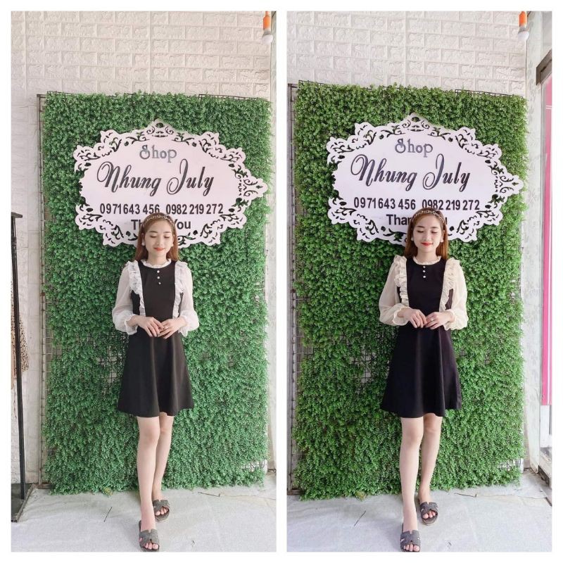 Váy phối tay pha mã V11