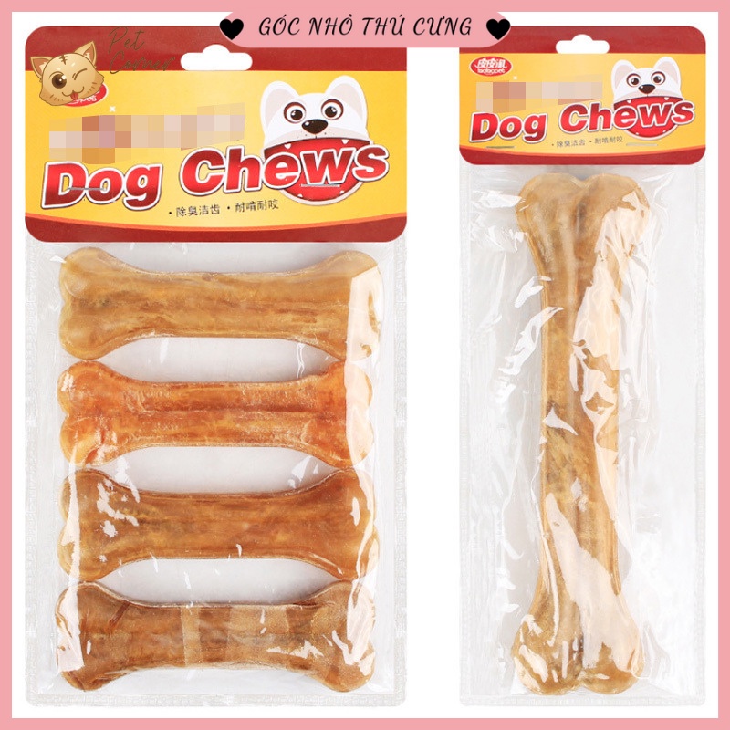Xương canxi da bò cho chó gặm làm sạch răng, giúp răng chắc khỏe