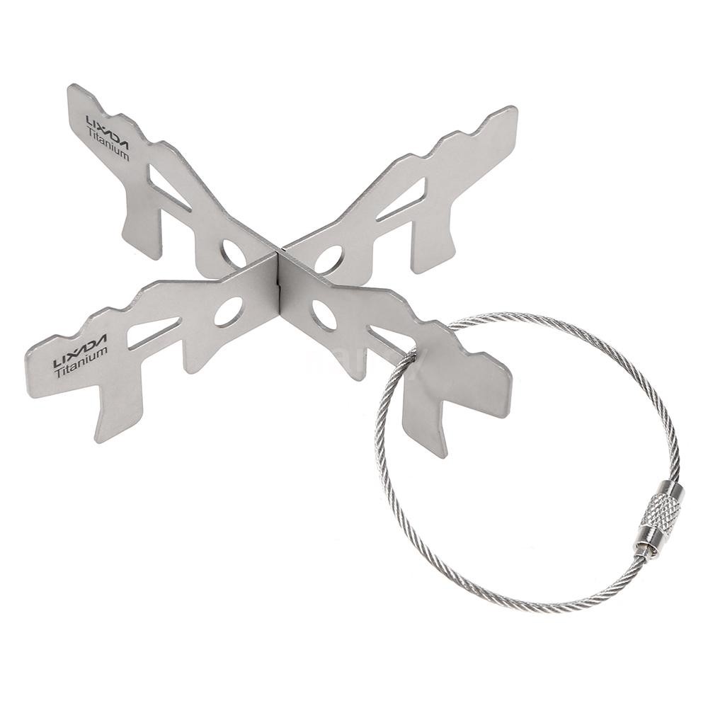 Giá đỡ bếp cồn lixada titanium tiện dụng khi đi dã ngoại