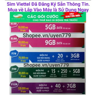 Sim Viettel Kích Hoạt Sẵn.Miễn Phí Gọi Nội Mạng và Lên Mạng Internet 4G Tốc Đô cao.Với Nhiều Khuyễn Mãi Ưu Đãi.