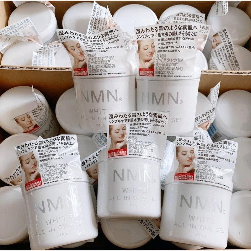Kem Dưỡng Trắng Da NMN White All In One Gel Nhật Bản Cấp Ẩm - Phục Hồi Da 245g - DUXBO